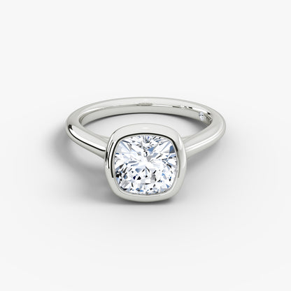 Cushion / Platinum / Garnet