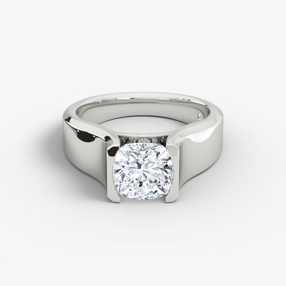 Cushion / Platinum / Garnet