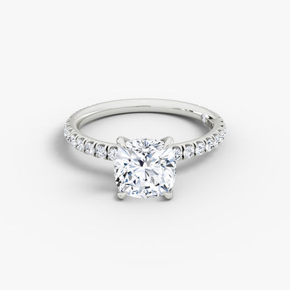 Cushion / Platinum / Garnet